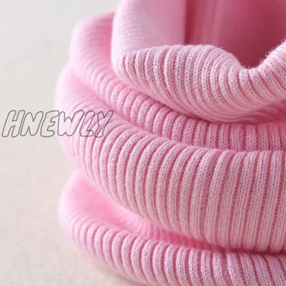 Hnewly Winter Warm Cashmere Scarves Unisex Elastic Wool Knit Ring Neck Scarf Snood Female Thicken Windproof Cycling Driving Pullove