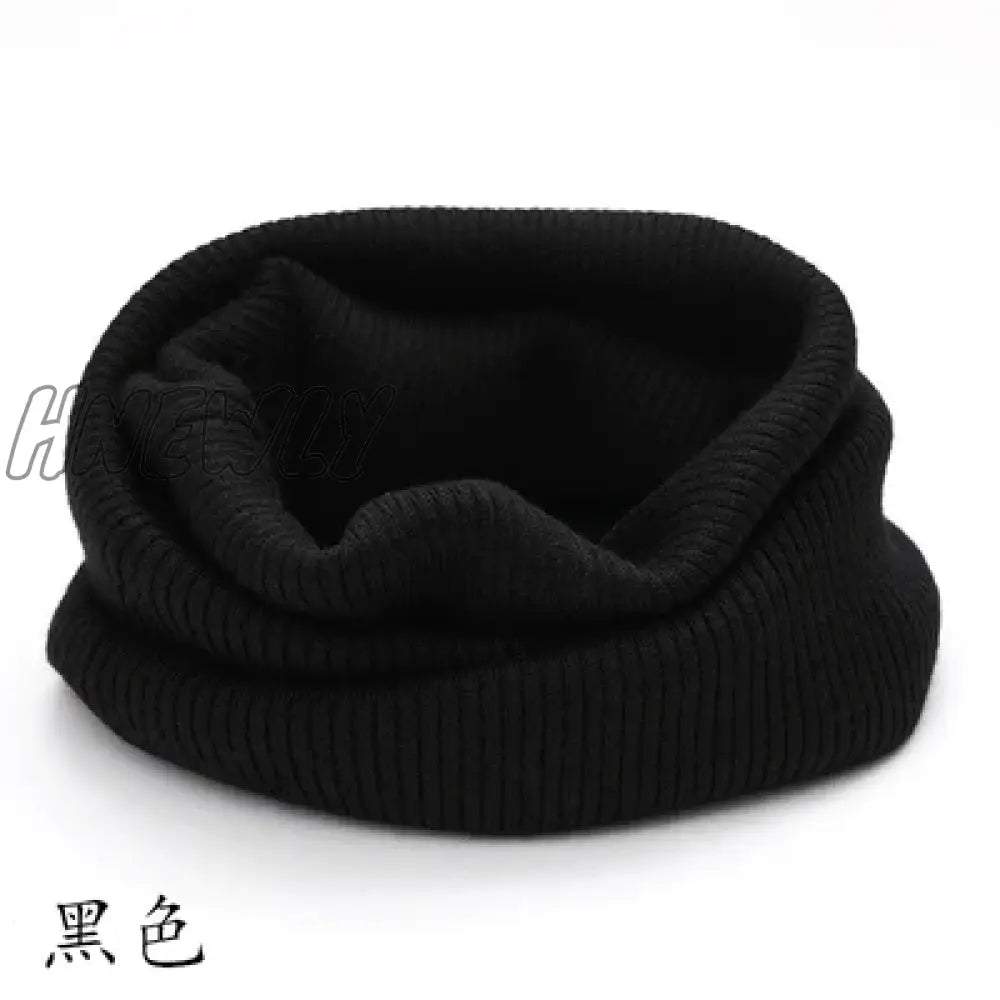 Hnewly Winter Warm Cashmere Scarves Unisex Elastic Wool Knit Ring Neck Scarf Snood Female Thicken Windproof Cycling Driving Pullove