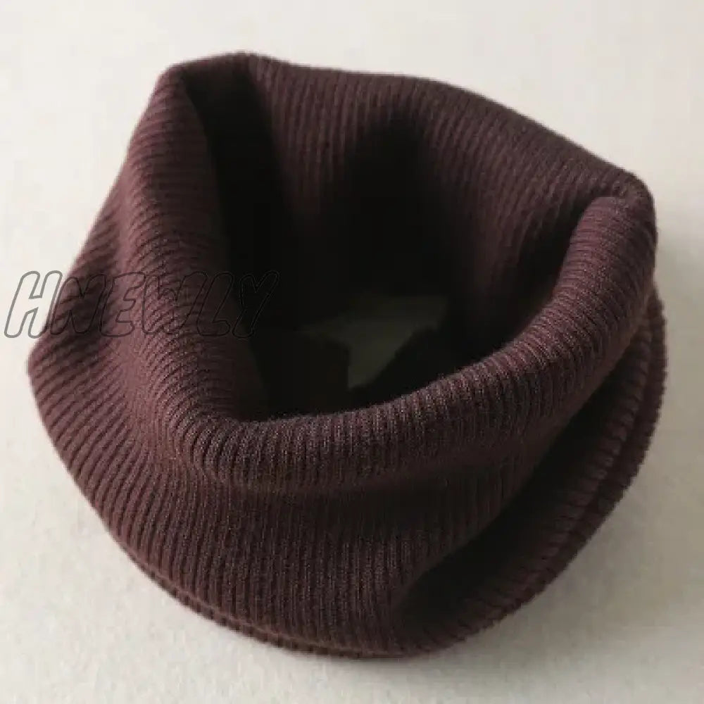 Hnewly Winter Warm Cashmere Scarves Unisex Elastic Wool Knit Ring Neck Scarf Snood Female Thicken Windproof Cycling Driving Pullove