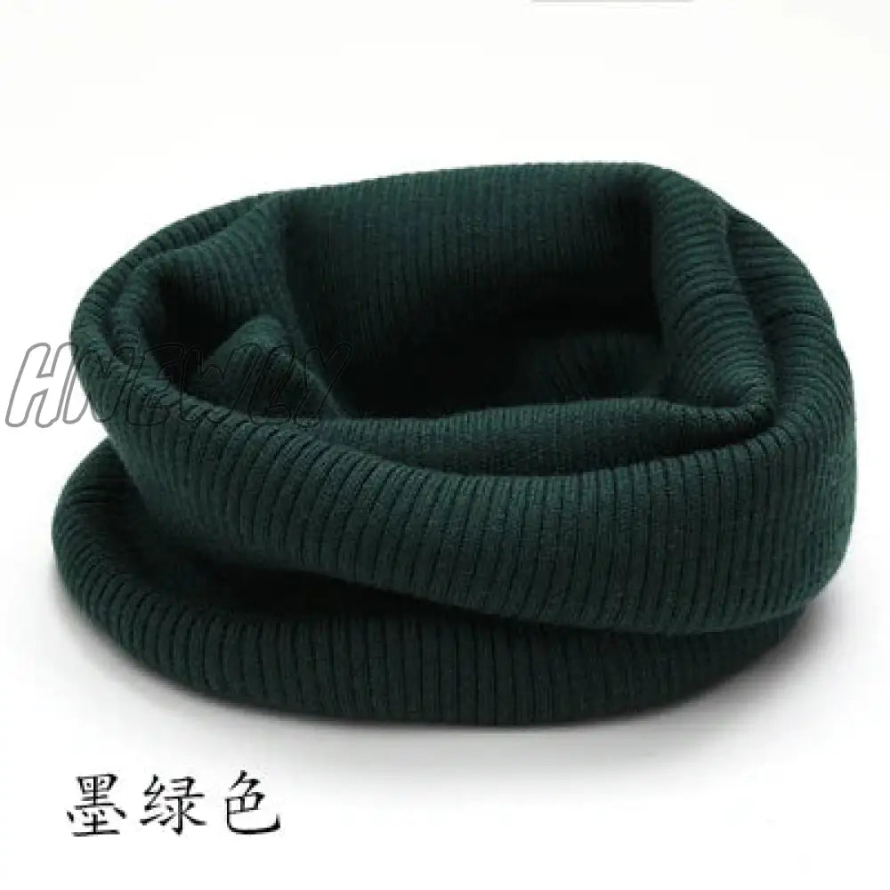 Hnewly Winter Warm Cashmere Scarves Unisex Elastic Wool Knit Ring Neck Scarf Snood Female Thicken Windproof Cycling Driving Pullove