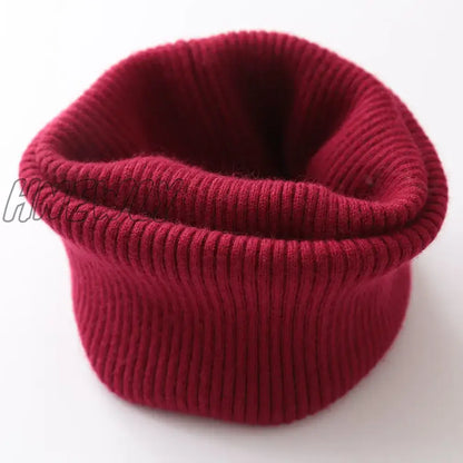 Hnewly Winter Warm Cashmere Scarves Unisex Elastic Wool Knit Ring Neck Scarf Snood Female Thicken Windproof Cycling Driving Pullove