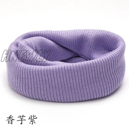 Hnewly Winter Warm Cashmere Scarves Unisex Elastic Wool Knit Ring Neck Scarf Snood Female Thicken Windproof Cycling Driving Pullove