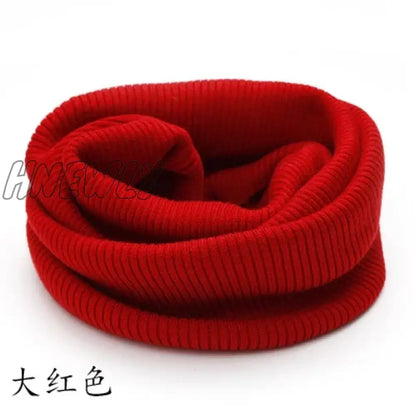 Hnewly Winter Warm Cashmere Scarves Unisex Elastic Wool Knit Ring Neck Scarf Snood Female Thicken Windproof Cycling Driving Pullove