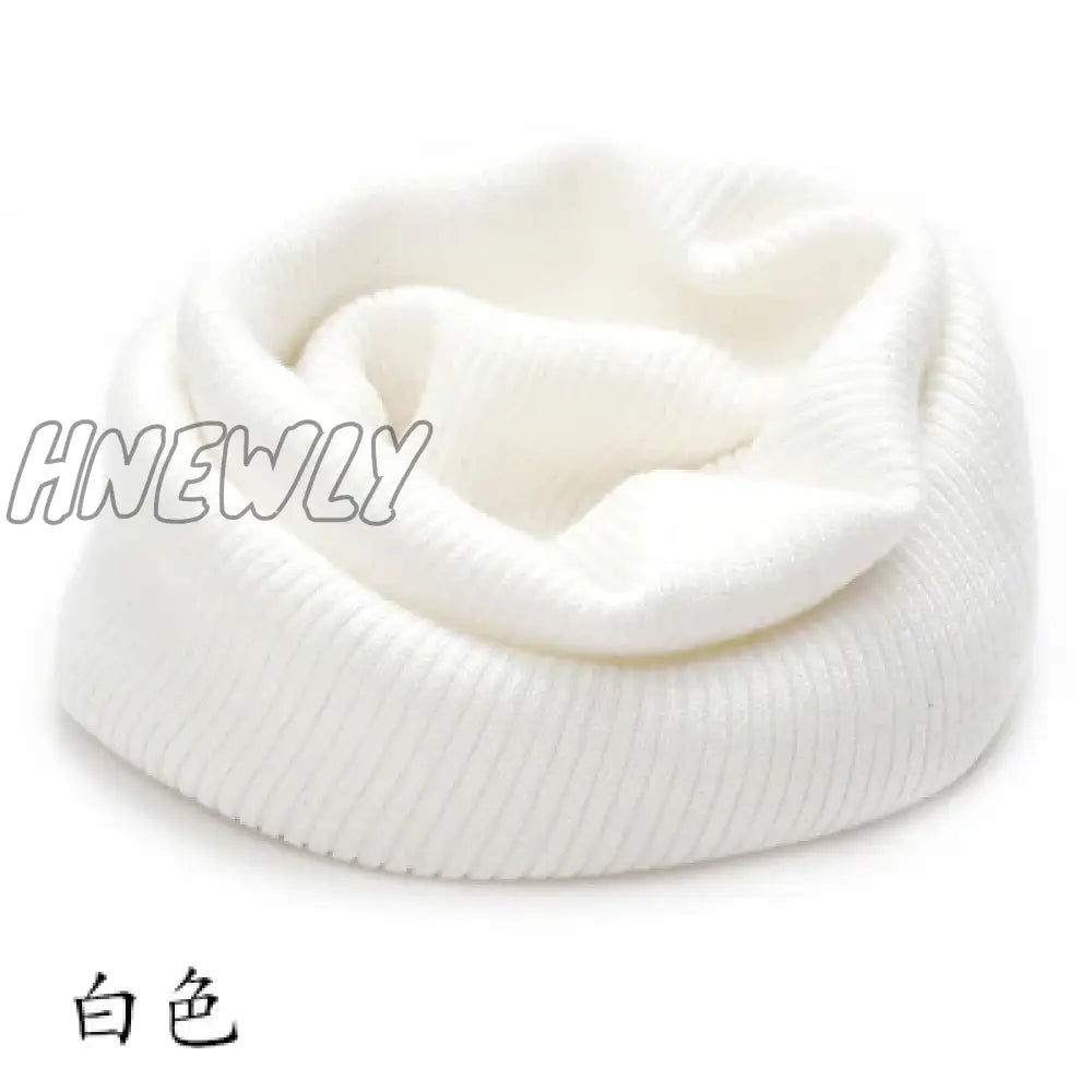 Hnewly Winter Warm Cashmere Scarves Unisex Elastic Wool Knit Ring Neck Scarf Snood Female Thicken Windproof Cycling Driving Pullove