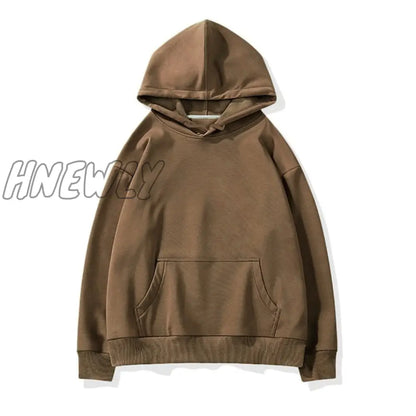 xsrrr Women Couple Hoodies Sweatshirt Fleece 100% Cotton Tracksuit Sports Sweatshirt Winter Japanese Casual Loose Jumper