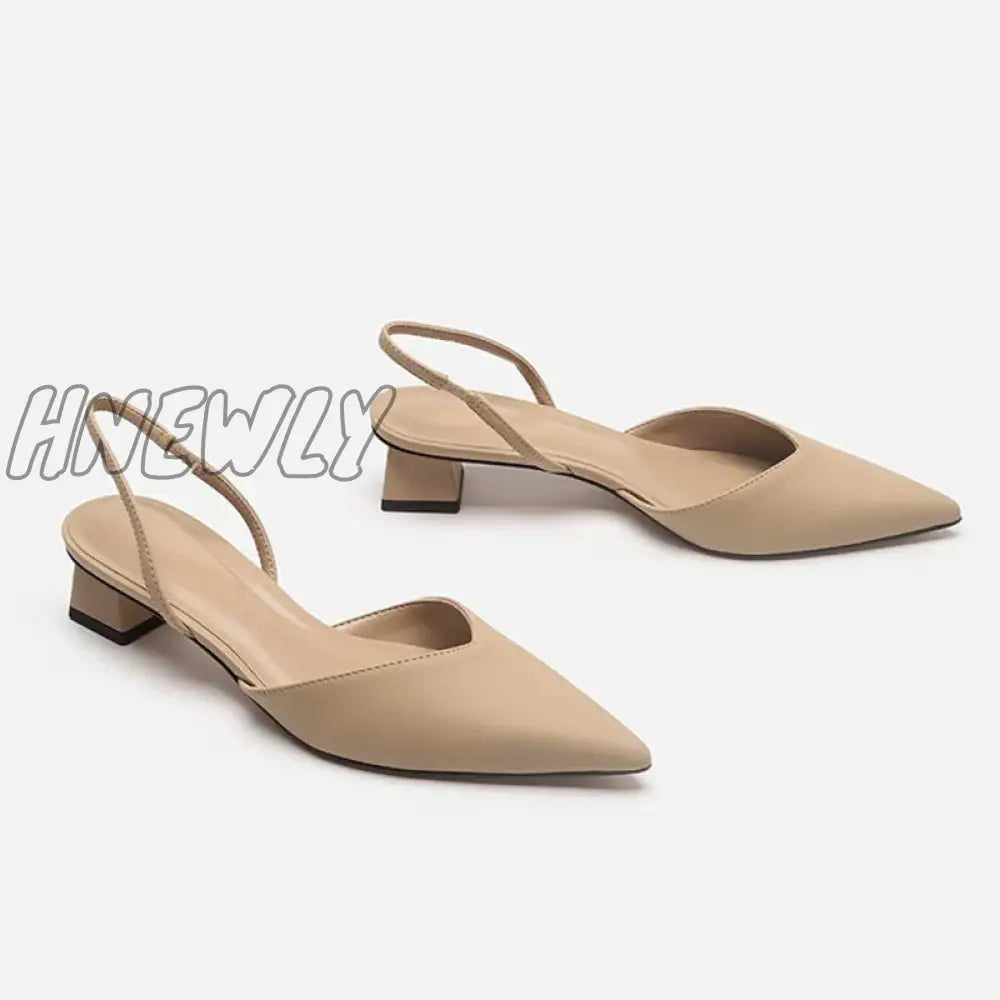 Hnewly Women Sandals Summer Pointed Toe High Heels Ladies Fashion Banquet Dress Wedding Party Pumps  Designer Women Shoes