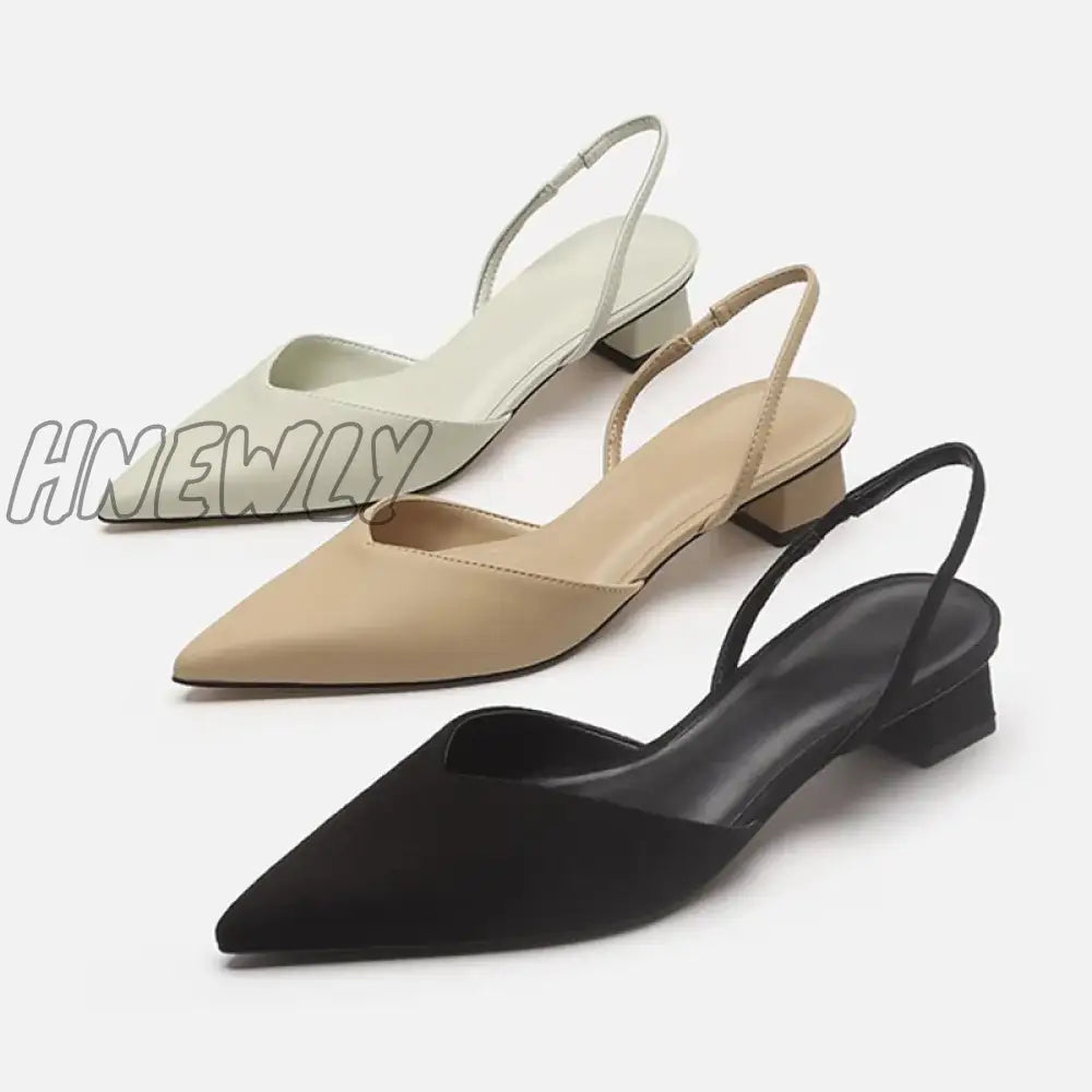 Hnewly Women Sandals Summer Pointed Toe High Heels Ladies Fashion Banquet Dress Wedding Party Pumps  Designer Women Shoes