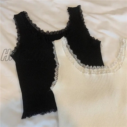 xsrrr Women Sexy Lace Up Crop Tank Tops Square Neck Plain Crop Tops Basic Solid Crop Tops Plain Short Bottomed Top Y2k Lace Tops