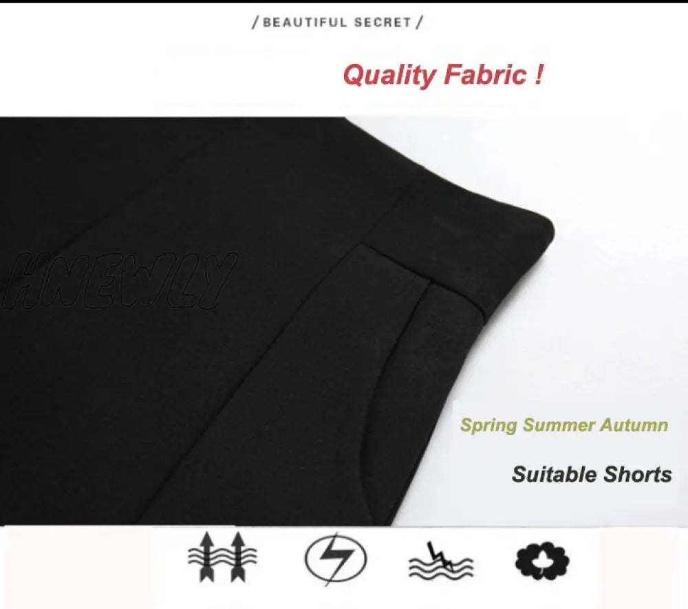 xsrrr Women Shorts Spring Summer Casual High Waist A-line Shorts Loose Wide Leg Chiffon Shorts Chic Lady Black White Suit Shorts