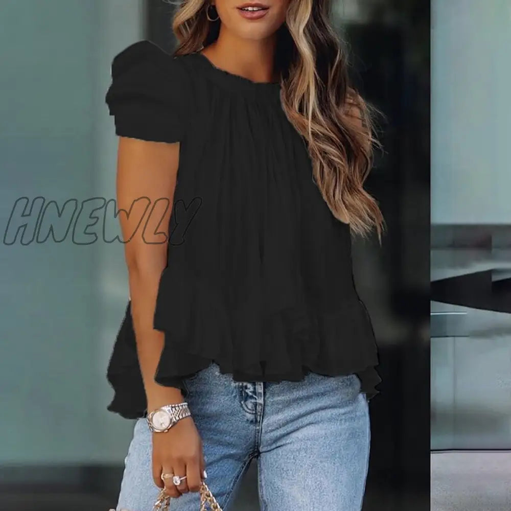 xsrrr Women Trendy  Elegant Casual Shirt Female Stylish Blouse One Shoulder Solid Color Loose Fit Long Sleeve Top Trendy Summer Fits