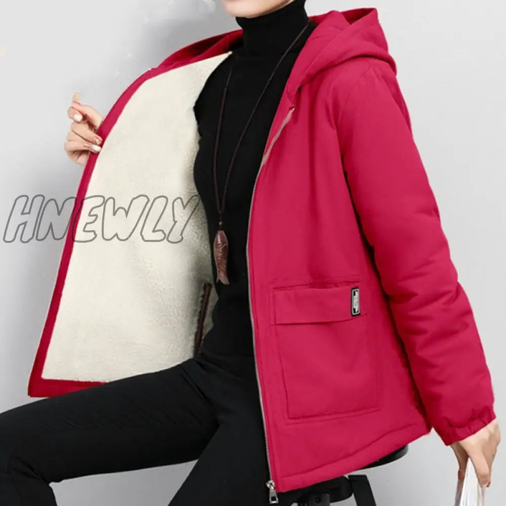 xsrrr Women Winter Coat New Korean Large Size Loose Hooded Jacket Autumn Casual Plus Velvet Female Windbreaker Plus Size 6XL Y562