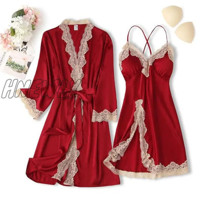 Lace Trim Sexy Wedding Lady Robe Suit Loose Satin Bride Bridesmaid Kimono Bathrobe Gown Mini Sleepwear Rayon Intimate Lingerie