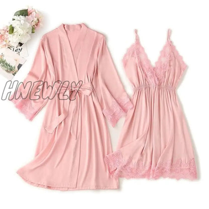 Lace Trim Sexy Wedding Lady Robe Suit Loose Satin Bride Bridesmaid Kimono Bathrobe Gown Mini Sleepwear Rayon Intimate Lingerie