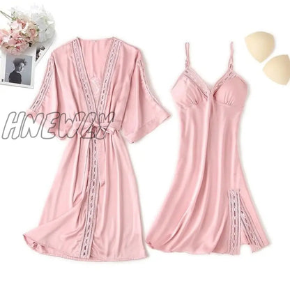 Lace Trim Sexy Wedding Lady Robe Suit Loose Satin Bride Bridesmaid Kimono Bathrobe Gown Mini Sleepwear Rayon Intimate Lingerie