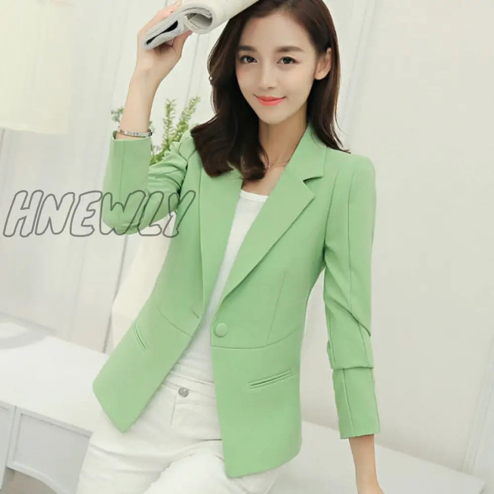 Peonfly Ladies Blazer Long Sleeve Blaser Women Suit Jacket Female Feminine Blazer Femme Pink Blue White Black Blazer Autumn