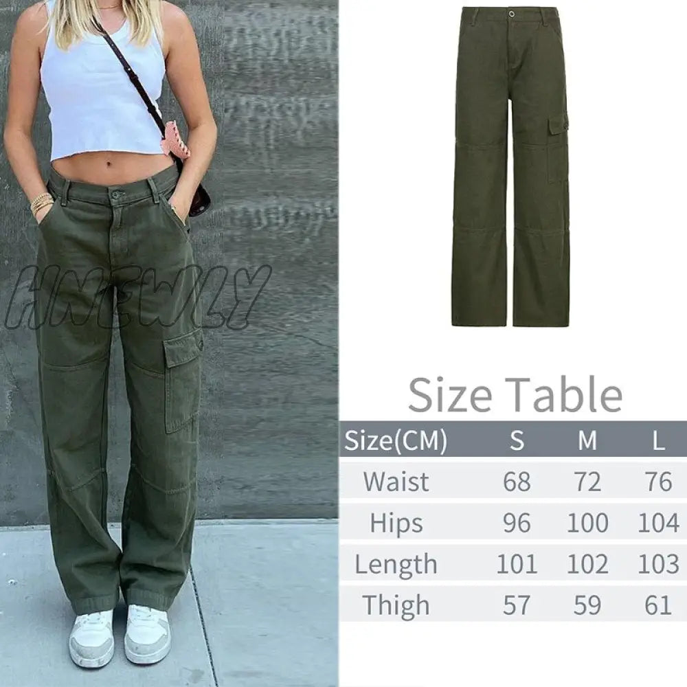 Printed Baggy Y2K Jeans Women's Low Waist jeans Autumn Winter Oversize Wide Leg Baggy Pants Casual Cargo Trousers