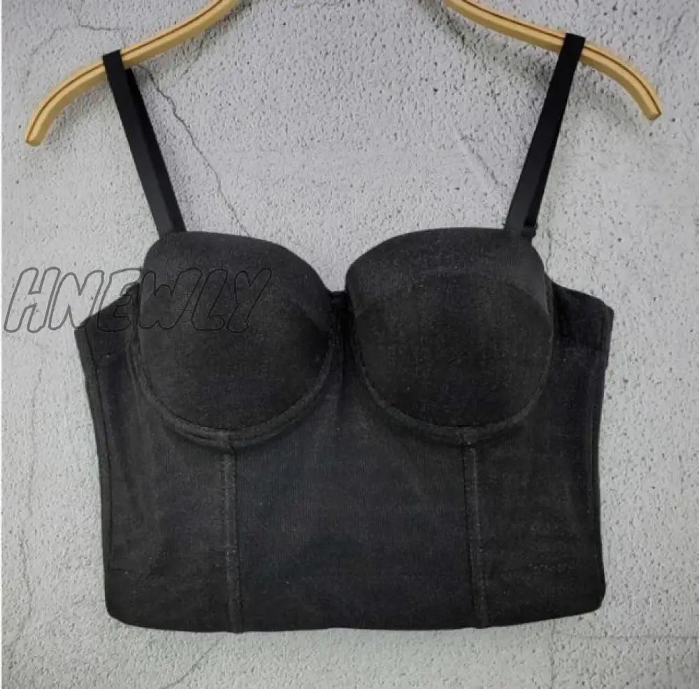 S M L XL 2XL 3XL Fashion Mesh Push Up Bralet Women's Corset Bustier Bra Night Club Party Sexy Cropped Top Vest Plus Size AW514