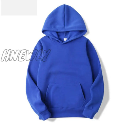 Sports Hoodie Spring and Autumn Men's and Women's Casual Hooded Pullover Sweatshirt Pure Color Sports Hoodie Sweatshirt Top