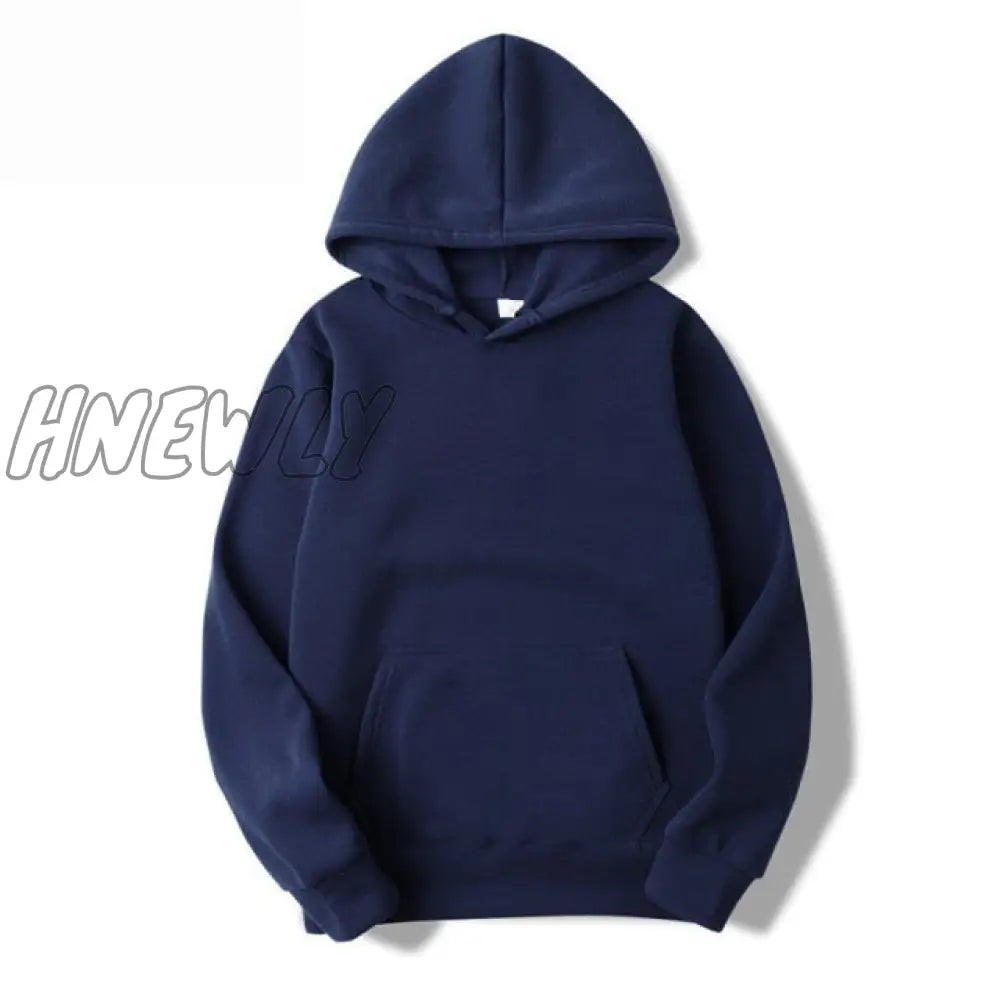 Sports Hoodie Spring and Autumn Men's and Women's Casual Hooded Pullover Sweatshirt Pure Color Sports Hoodie Sweatshirt Top