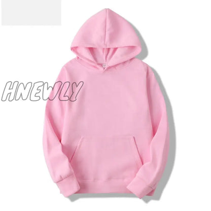 Sports Hoodie Spring and Autumn Men's and Women's Casual Hooded Pullover Sweatshirt Pure Color Sports Hoodie Sweatshirt Top