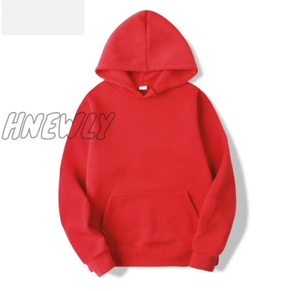 Sports Hoodie Spring and Autumn Men's and Women's Casual Hooded Pullover Sweatshirt Pure Color Sports Hoodie Sweatshirt Top