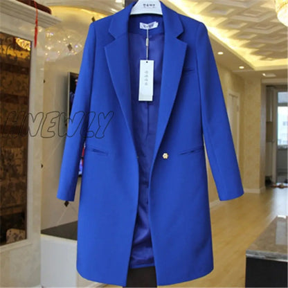 Spring Autumn Blazers Coats Women Suit Plus Size Long Sleeve Jacket Casual Tops Female Slim Blazers Windbreaker coat Trendy Office Outfits