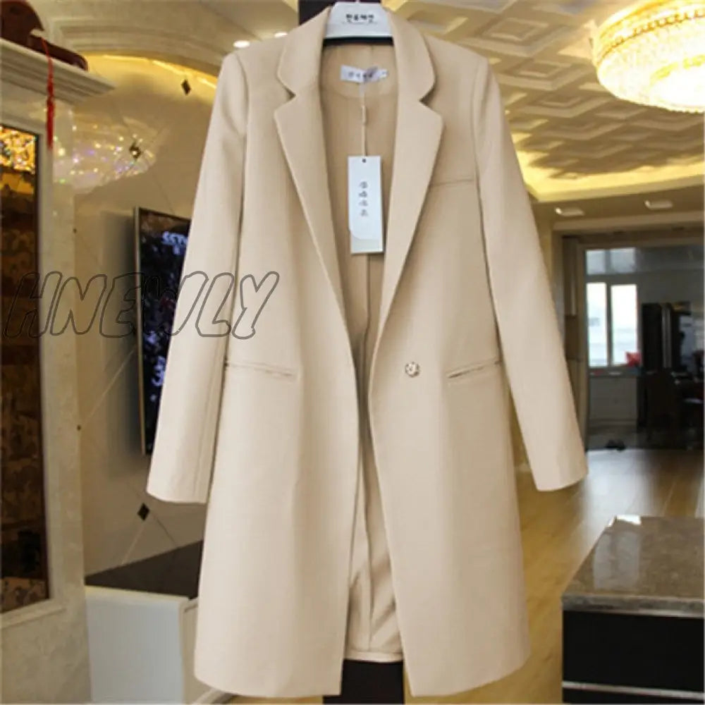 Spring Autumn Blazers Coats Women Suit Plus Size Long Sleeve Jacket Casual Tops Female Slim Blazers Windbreaker coat Trendy Office Outfits