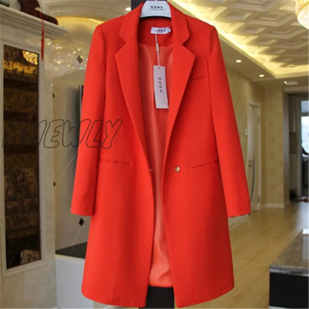 Spring Autumn Blazers Coats Women Suit Plus Size Long Sleeve Jacket Casual Tops Female Slim Blazers Windbreaker coat Trendy Office Outfits