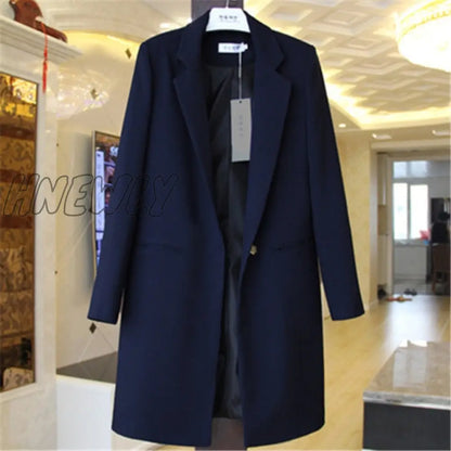 Spring Autumn Blazers Coats Women Suit Plus Size Long Sleeve Jacket Casual Tops Female Slim Blazers Windbreaker coat Trendy Office Outfits