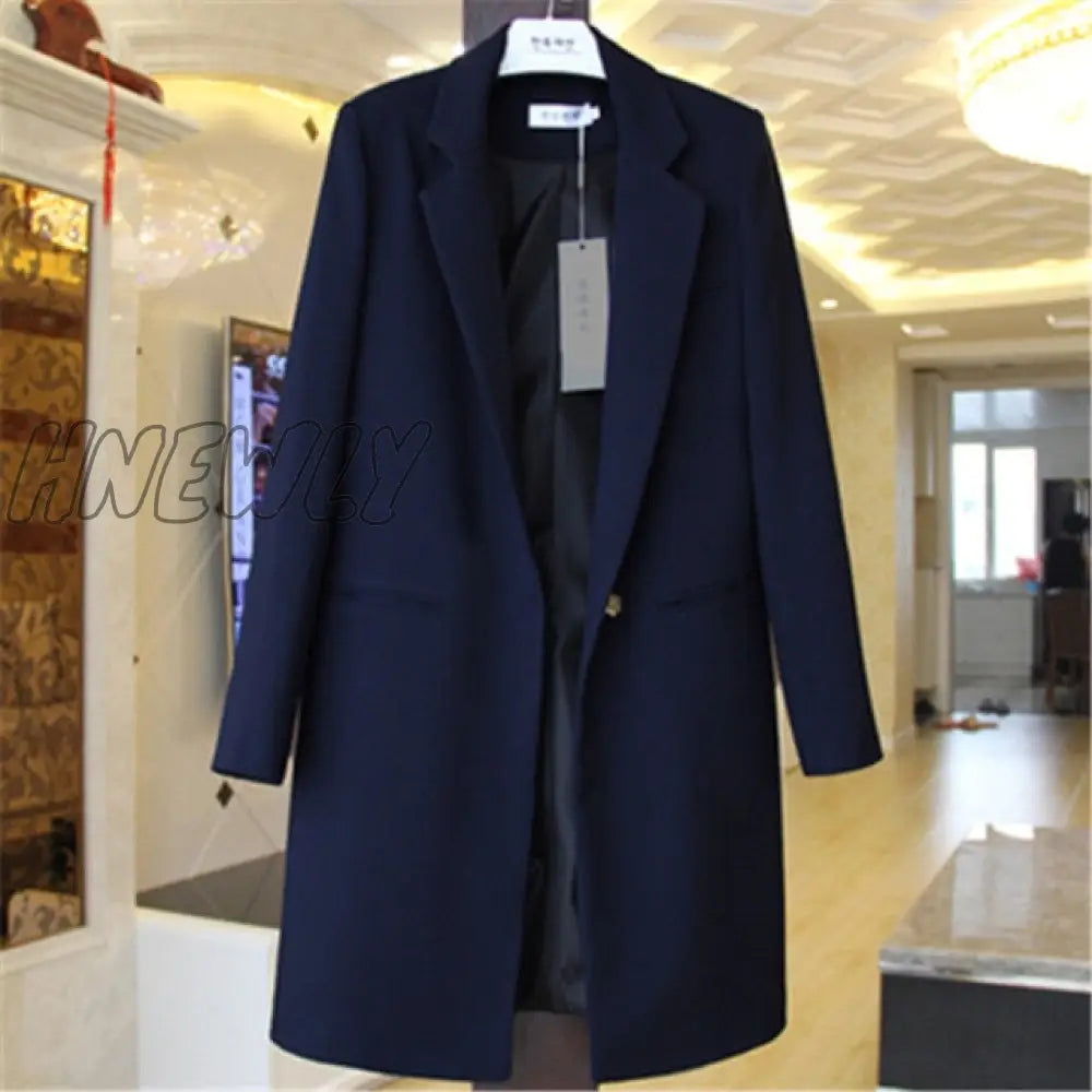 Spring Autumn Blazers Coats Women Suit Plus Size Long Sleeve Jacket Casual Tops Female Slim Blazers Windbreaker coat Trendy Office Outfits