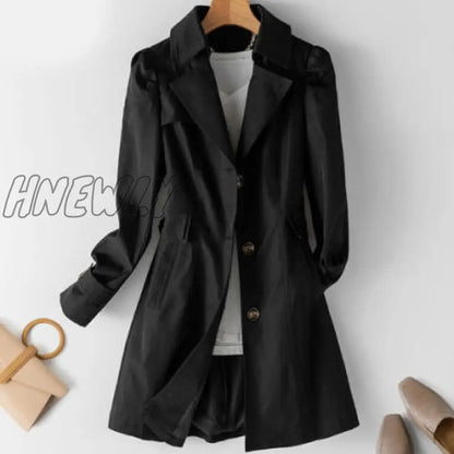 Spring Autumn Trench Coat OL Ladies Trench Coat Elegant Slim Long Women Windbreakers Plus Size Casual Trench Coat Femme 5xl Coat