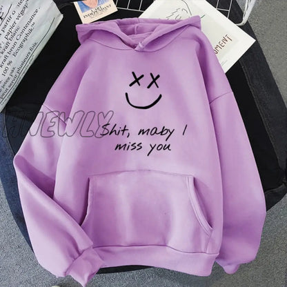 Walls Merch Women Hoodies Louis Tomlinson Smiley Face Sweatshirt Harajuku Oversized Hoodie Streetwear Clothes Winter Coat