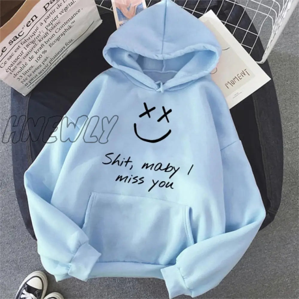 Walls Merch Women Hoodies Louis Tomlinson Smiley Face Sweatshirt Harajuku Oversized Hoodie Streetwear Clothes Winter Coat