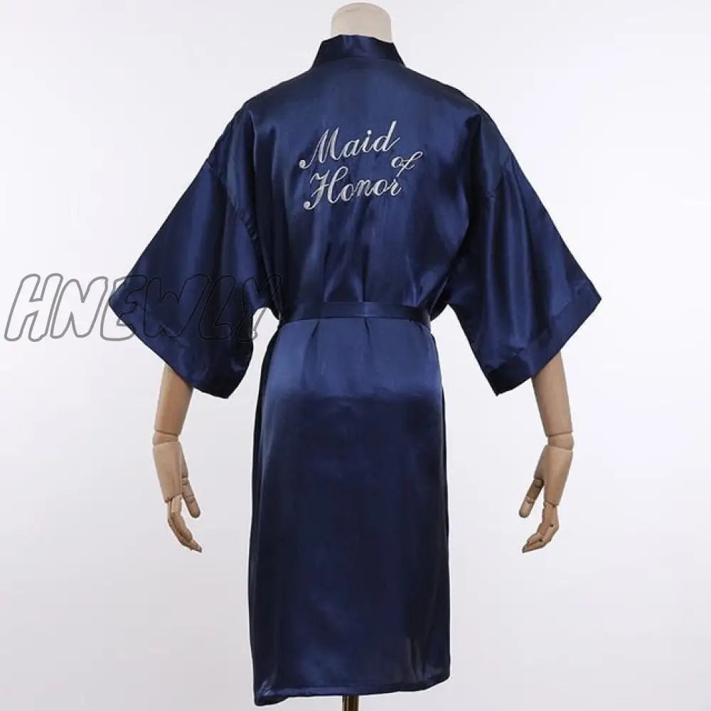 Wedding Bride Bridesmaid Robe Dressing Gown Sexy Women Bathrobe Nightgown Short Sleepwear Casual Flower Kimono Geisha M L XL