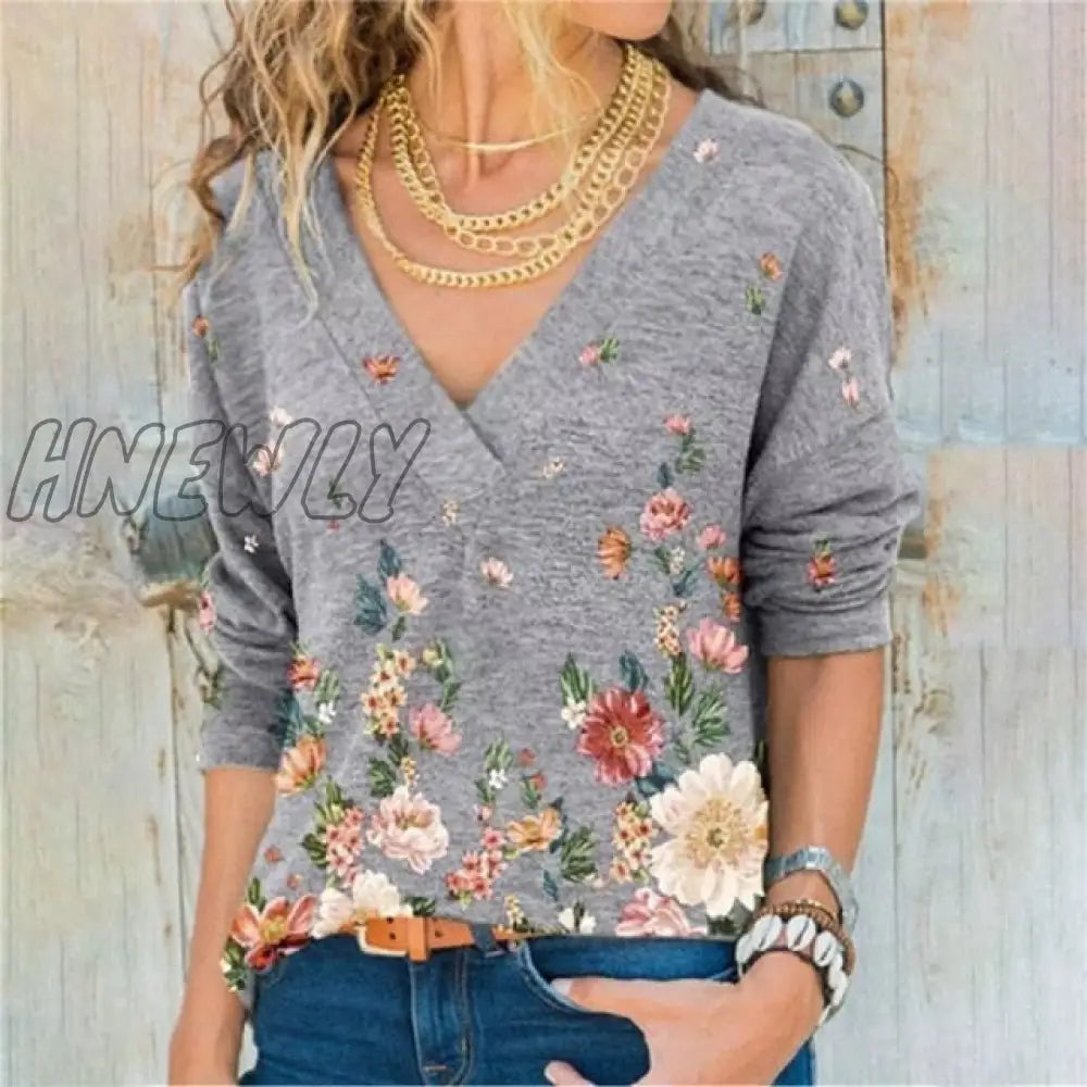 Women Clothing Autumn Spring Women Basic T Shirt New Fashion Long Sleeve V-Neck T Shirt Casual Slim Tops female Cheap Wholesale