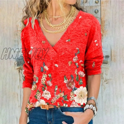 Women Clothing Autumn Spring Women Basic T Shirt New Fashion Long Sleeve V-Neck T Shirt Casual Slim Tops female Cheap Wholesale