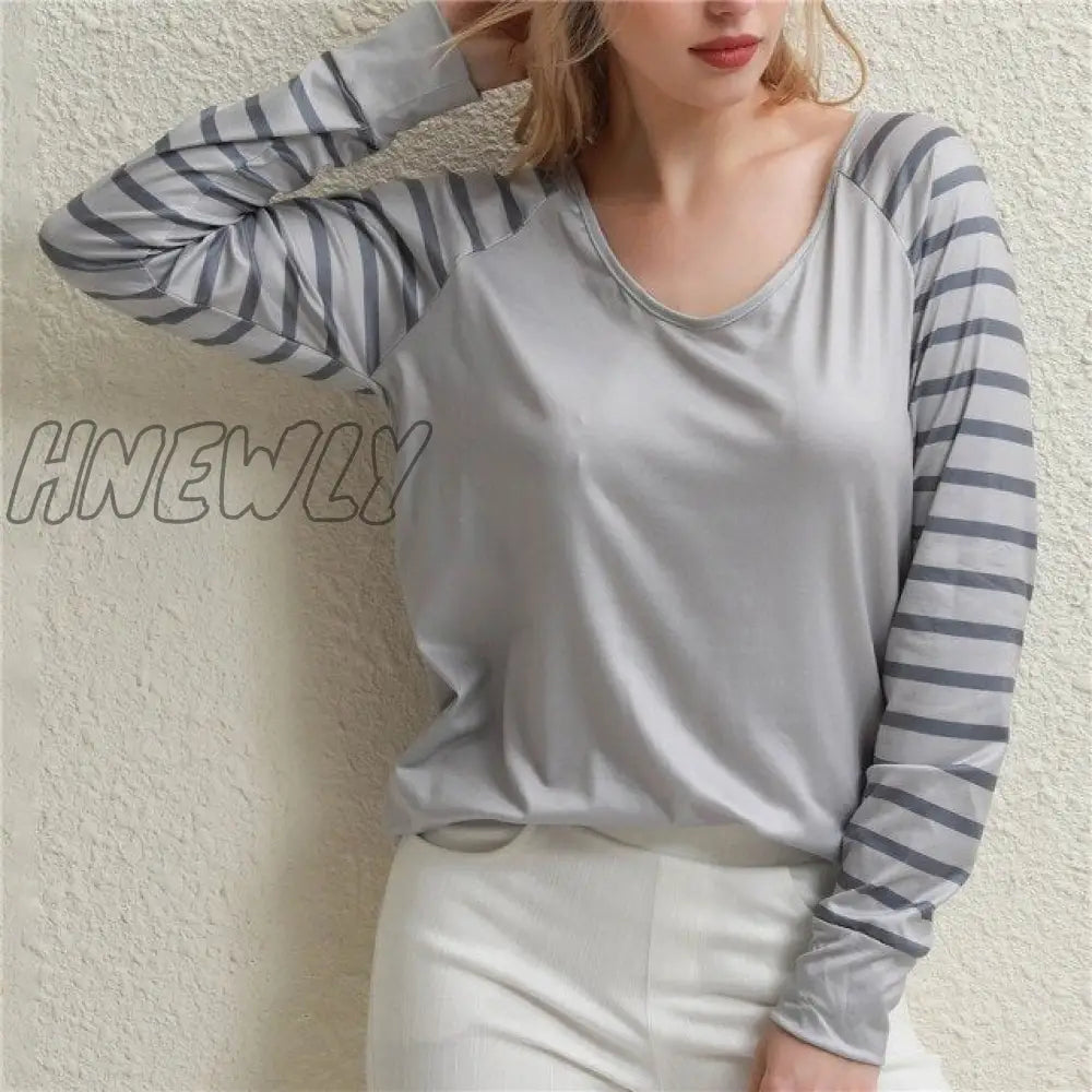 Women Clothing Autumn Spring Women Basic T Shirt New Fashion Long Sleeve V-Neck T Shirt Casual Slim Tops female Cheap Wholesale