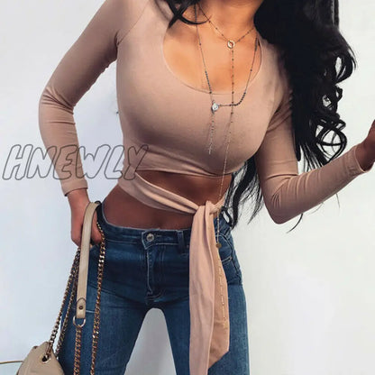 Women T-shirt Long Sleeve Top Ladies Bodycon Casual T Shirt Sexy Ladies Shirt Womens Clothing Party Clothes Women Tee Shirts