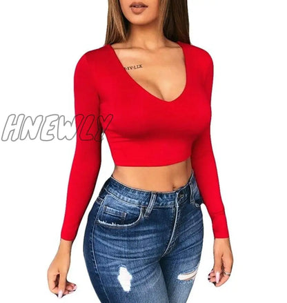 Women T-shirt Long Sleeve Top Ladies Bodycon Casual T Shirt Sexy Ladies Shirt Womens Clothing Party Clothes Women Tee Shirts