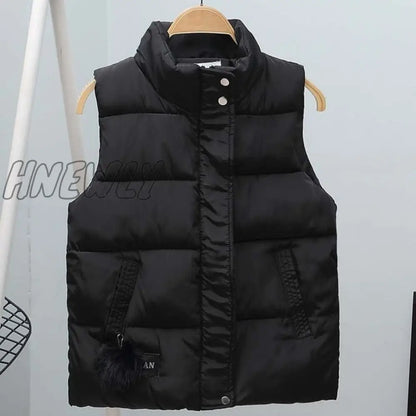 Women Vest Mandarin Collar Sleeveless Short Coat Women Jacket Waistcoat Female Plus Size Chalecos Para Mujer Autumn Winter