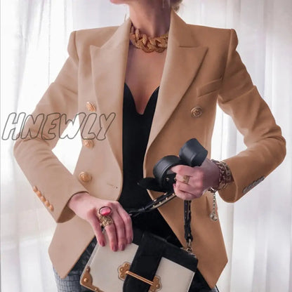 Women's New Solid Color Fashion Sexy Multi Buttons Summer And Autumn Casual Suit Office Wear Elegant Short Coat